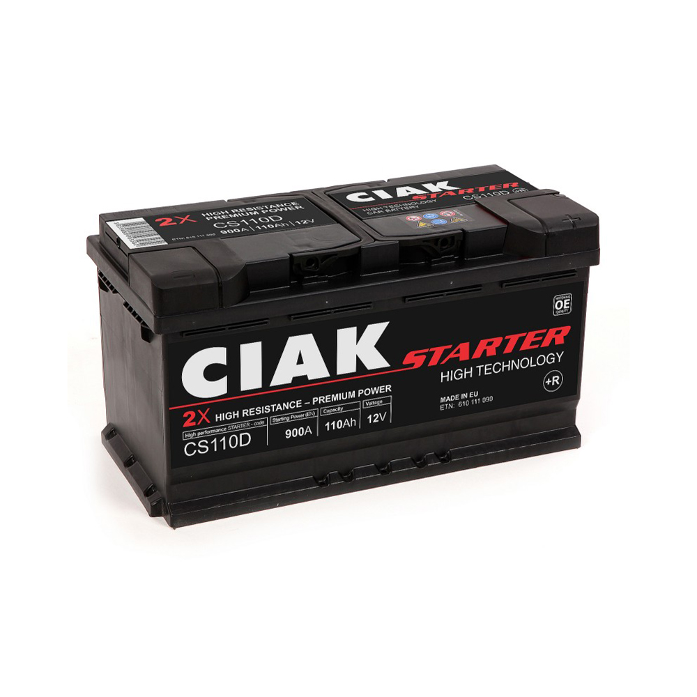 CIAK akumulator Starter 12V 110Ah +D