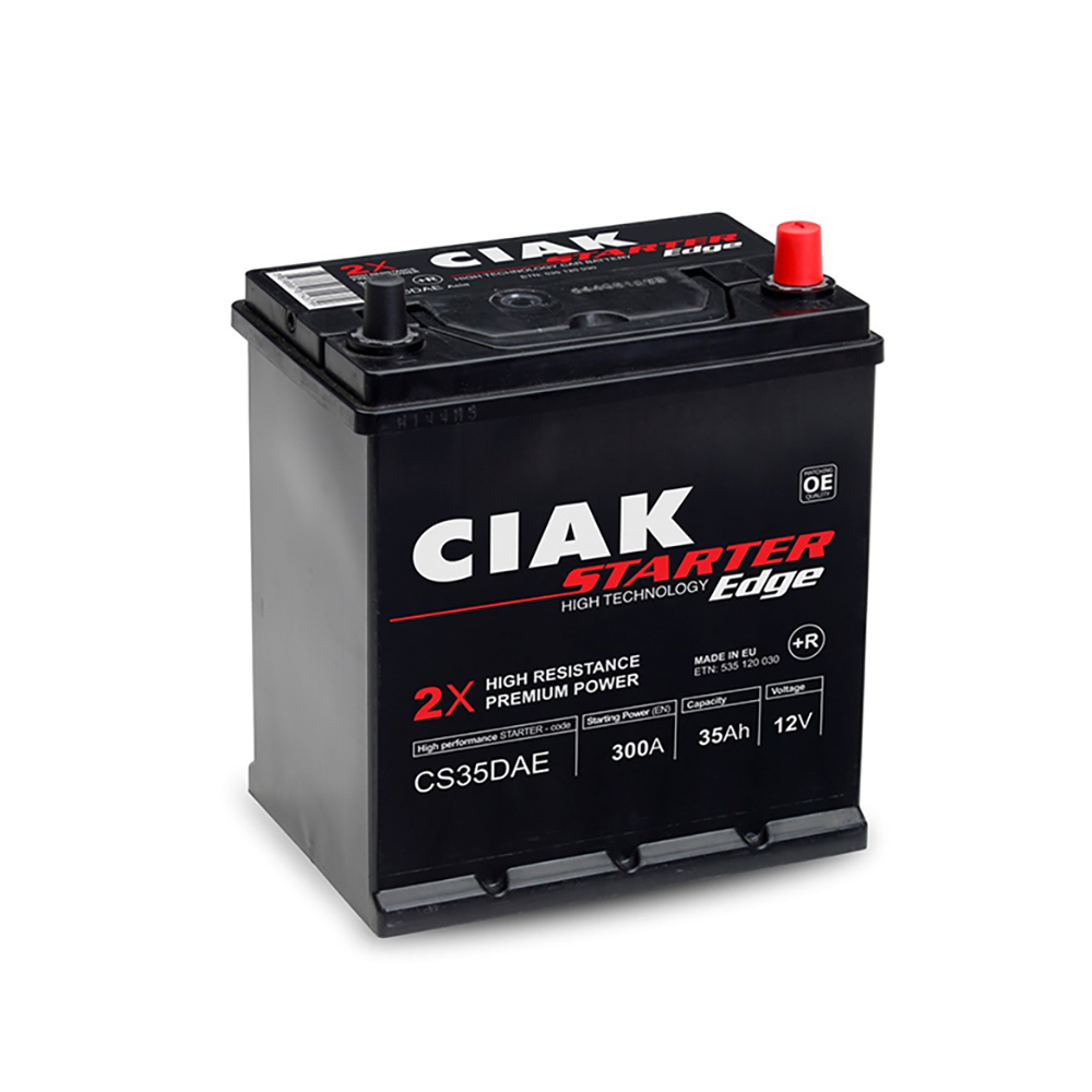 CIAK akumulator Starter 12V 35Ah +D Asia Edge