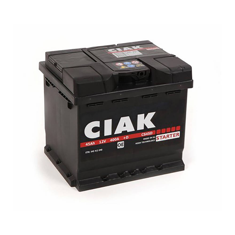 CIAK akumulator Starter 12V 45Ah D+