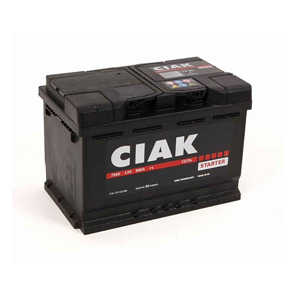 CIAK akumulator Starter 12V 75Ah L+