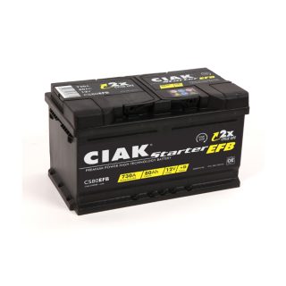 CIAK akumulator Starter EFB 12V 80Ah D+