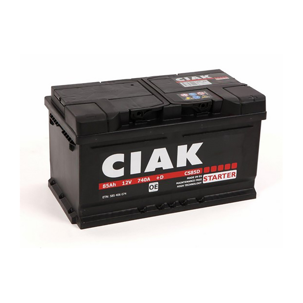 CIAK akumulator Starter 12V 85Ah D+