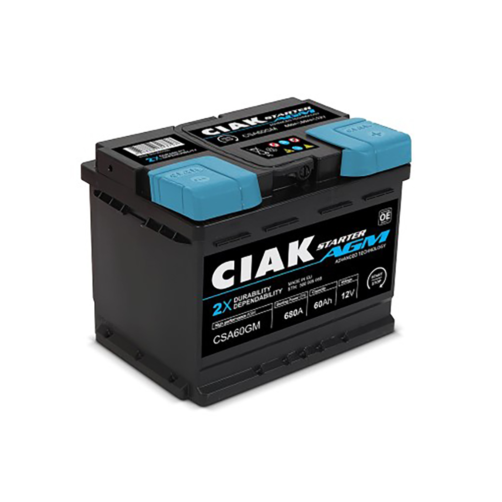 CIAK akumulator Starter AGM 12V 60Ah