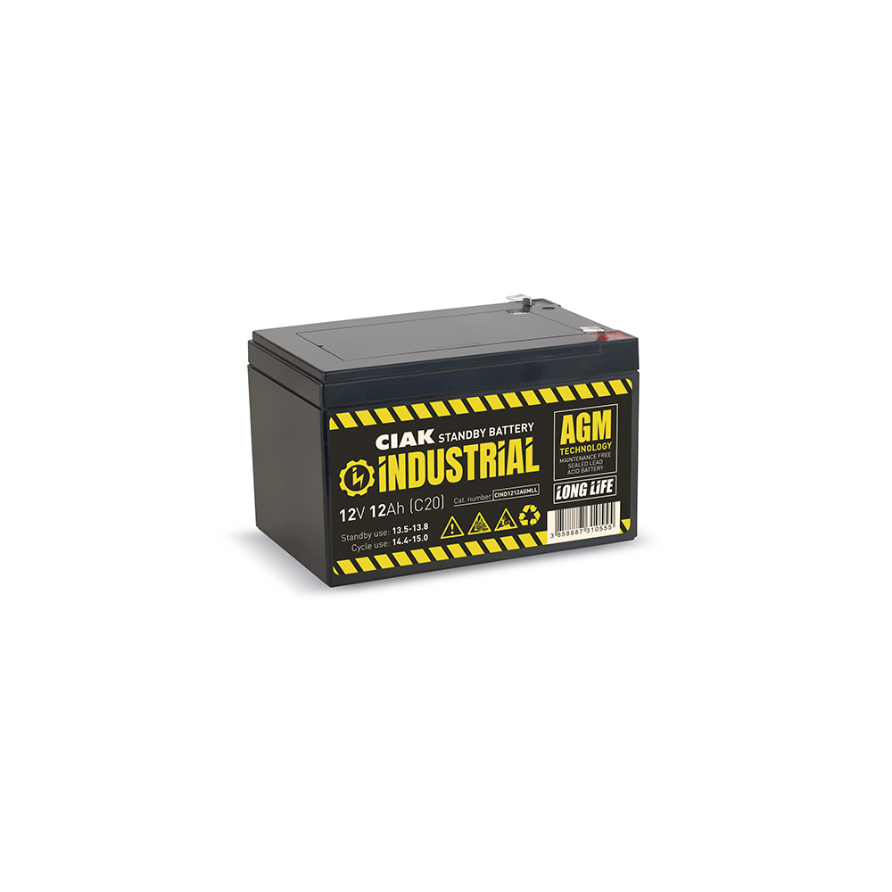 CIAK akumulator industrial hermetički 12V 12Ah T2 Long life