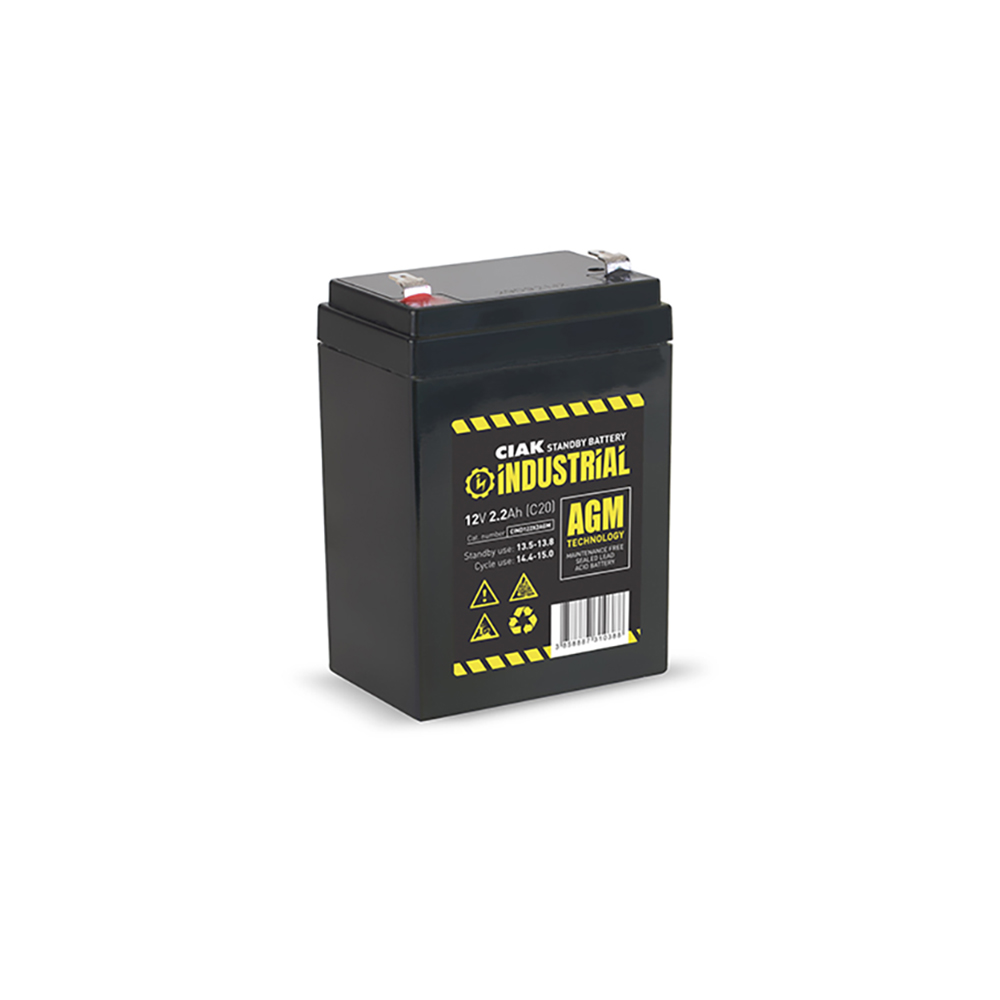 CIAK akumulator industrial hermetički 12V 2,2Ah T1
