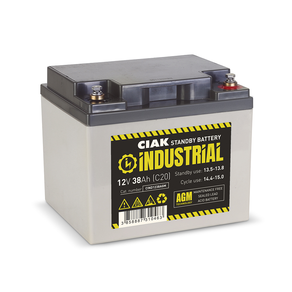 CIAK akumulator industrial hermetički 12V 38Ah T6