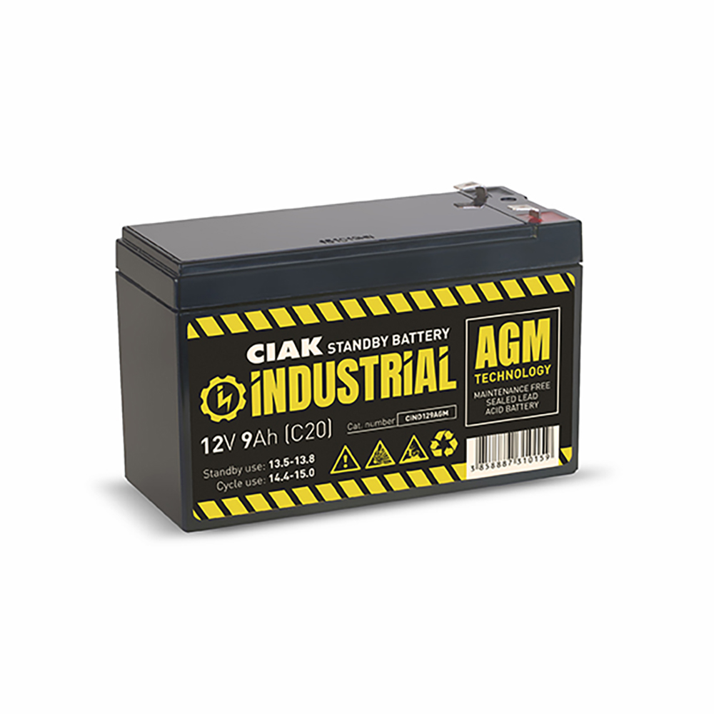 CIAK akumulator industrial hermetički 12V 9Ah T2