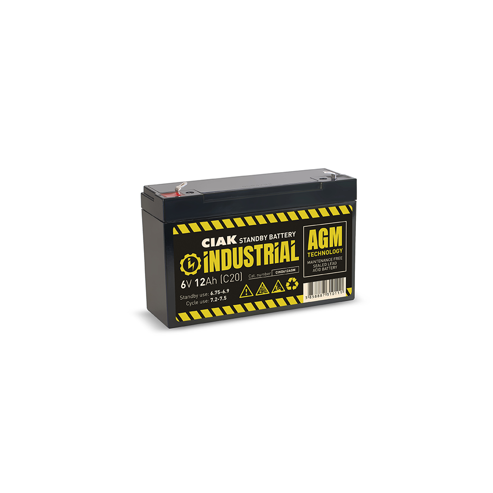 CIAK akumulator industrial hermetički 6V 12Ah T1