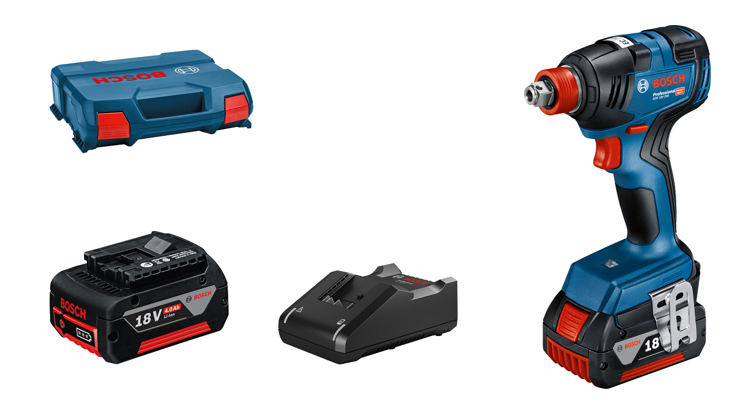 BOSCH aku udarni odvijač GDX 18V-200 2xAku 18V 4,0Ah kovčeg - Slika 3