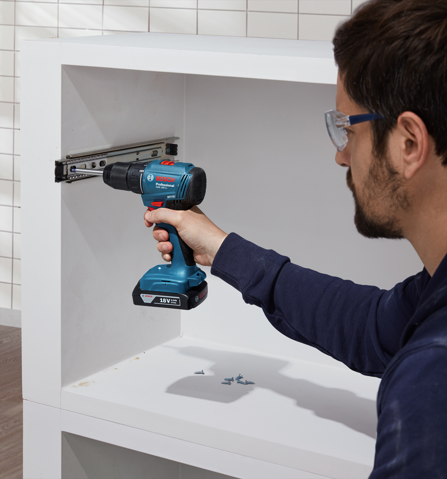 BOSCH aku bušilica-izvijač GSR 185-LI 18V 4,0Ah torba - Slika 4