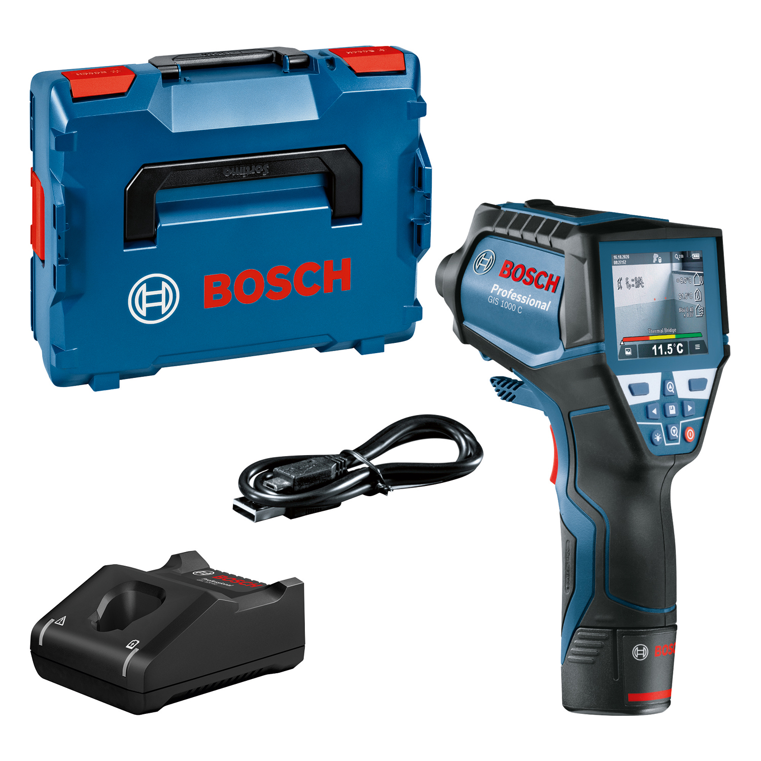 BOSCH aku termodetektor GIS 1000 C 12V 2,0Ah L-Boxx - Slika 6