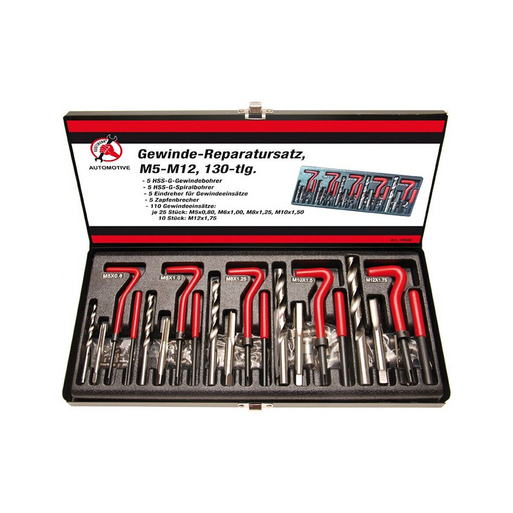 BGS set za popravak navoja M5-M12 130 dj. Kraftmann 19500