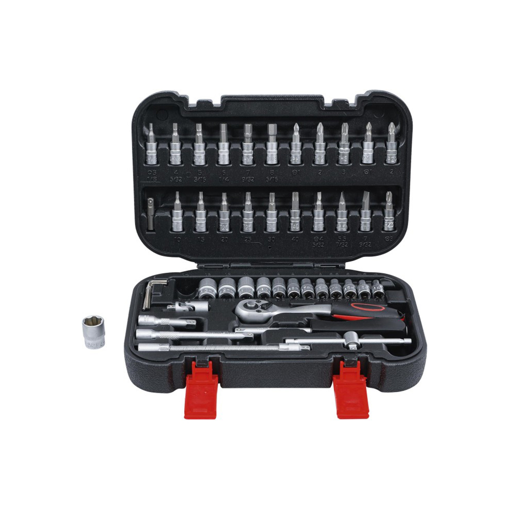 BGS set nasadnih ključeva i bitova 4-13 mm 1/4" 46 dj. Kraftmann 2142