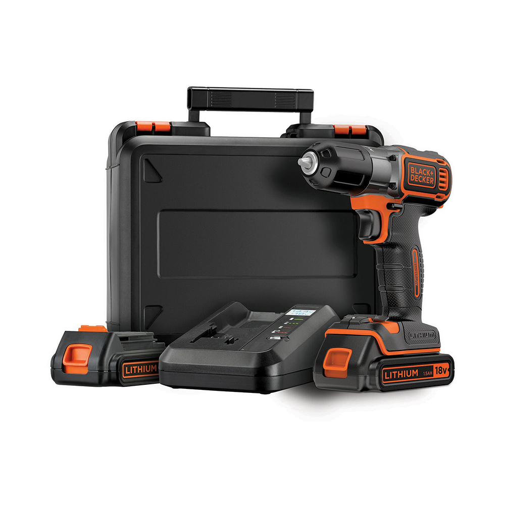 BLACK&DECKER aku bušilica-odvijač ASD18KB 2xAku 18V 1,5Ah kovčeg