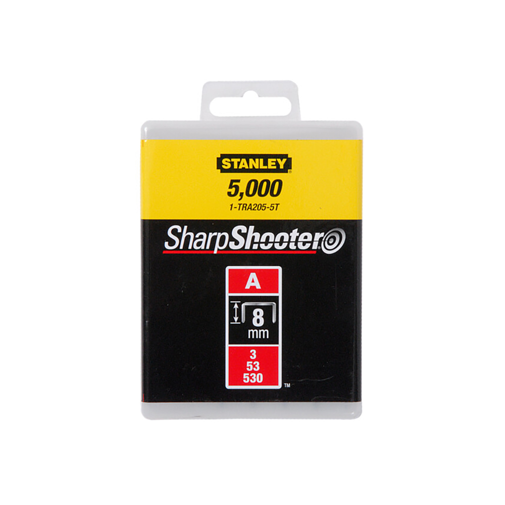 STANLEY set spajalica za klamericu, tip A, 8mm, 5.000/1 1-TRA205-5T
