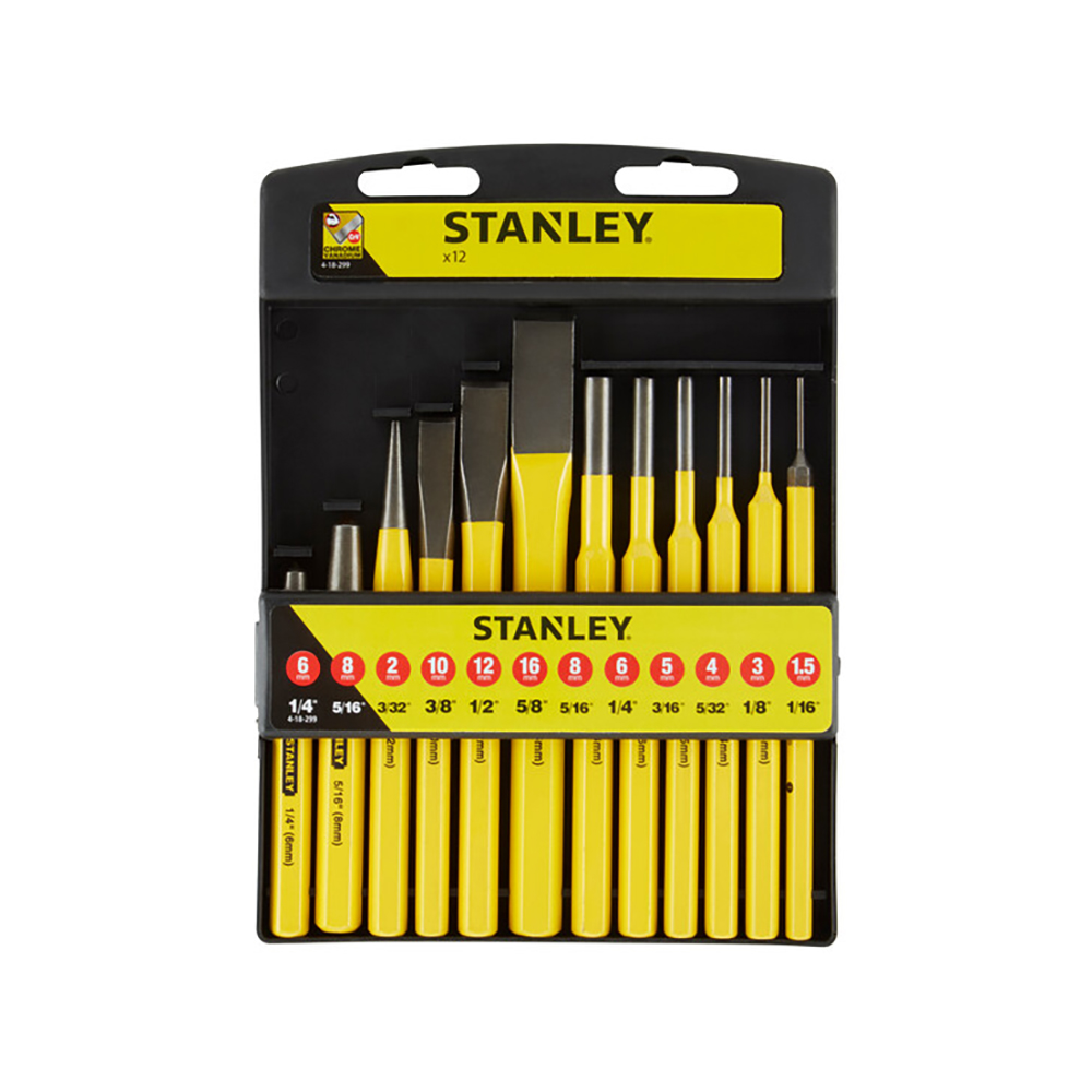 STANLEY set probijača, točkala i sjekača 4-18-299