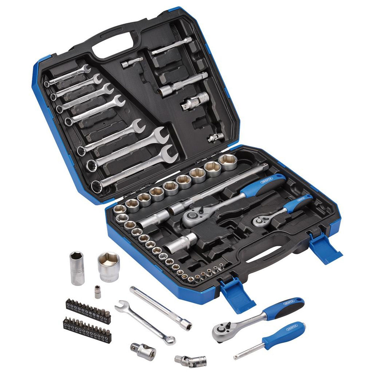 DRAPER set nasadnih ključeva udarnih 1/4'' 3/8'' 1/2'' 75 dj. 16364-DRP - Slika 2