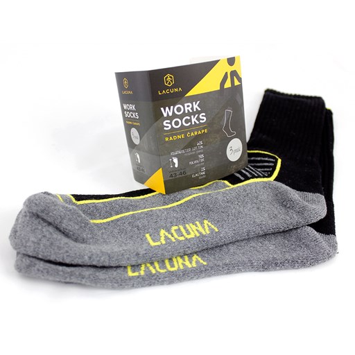 LACUNA čarape BALI sivo/crne - Slika 2