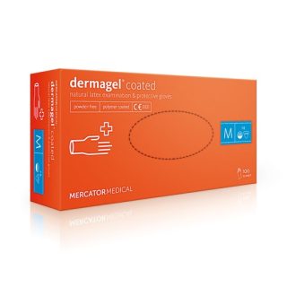 MERCATOR rukavice jednokratne Latex DERMAGEL COATED