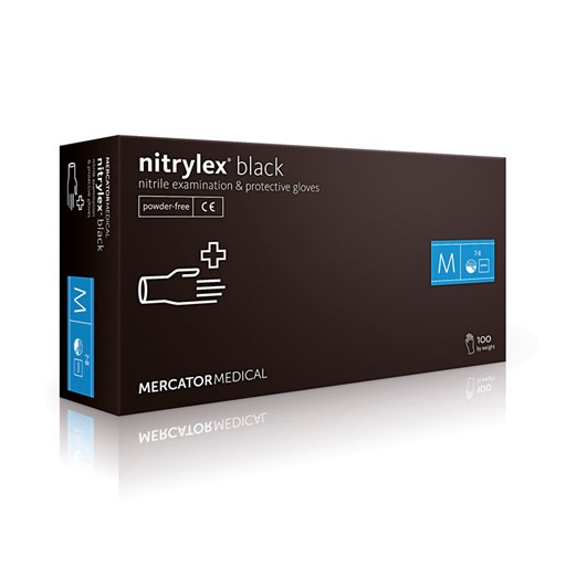 MERCATOR rukavice jednokratne Nitril NITRYLEX BLACK