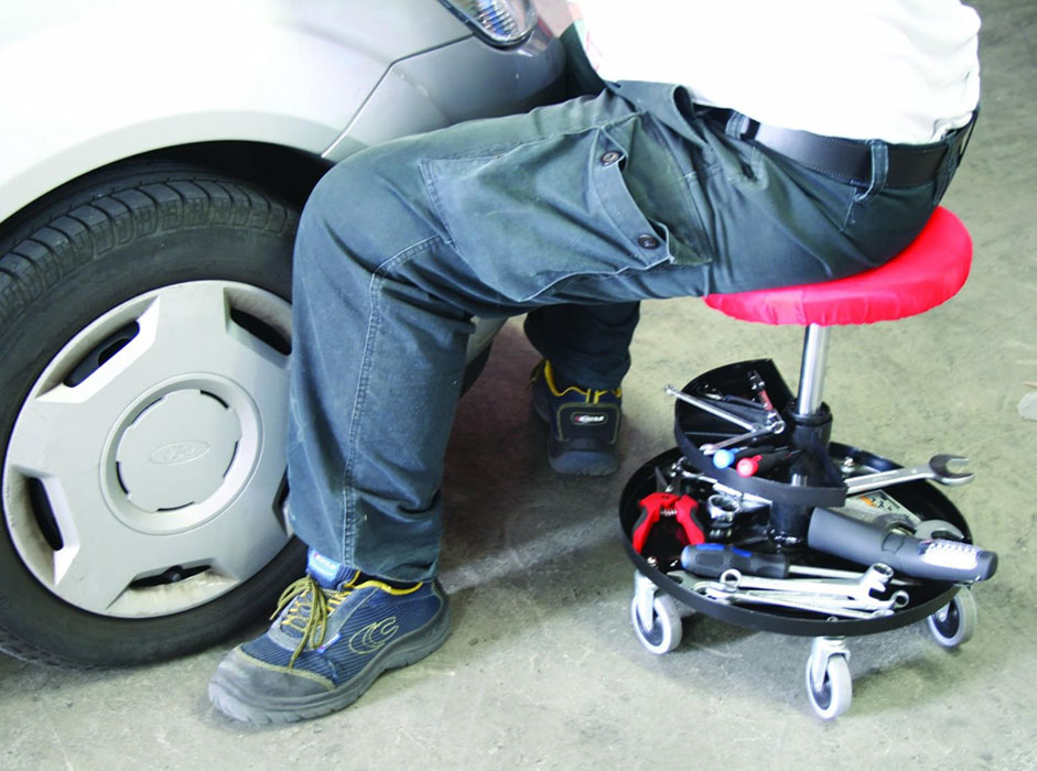 KUNZER radionički stolac s policom za alat 40-52cm WK3010-KUN - Slika 2