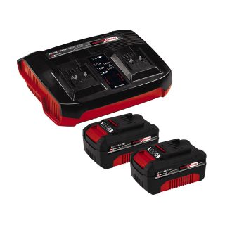 EINHELL aku set 2xAku 18V 4,0Ah 1xpunjač dvostruki Twincharger PXC