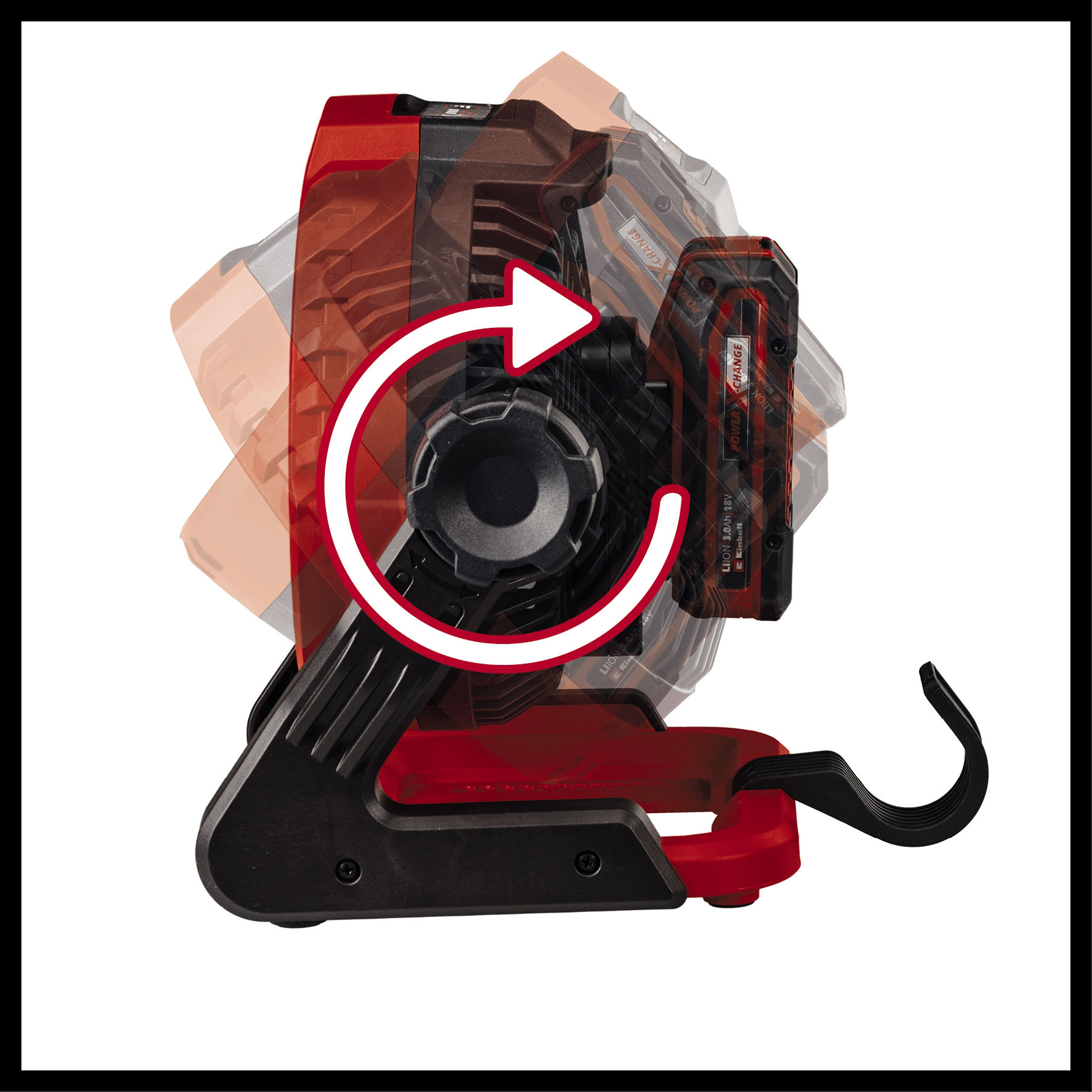 EINHELL aku ventilator GE-CF 18/2200 Li PXC 18V bez baterije - Slika 4