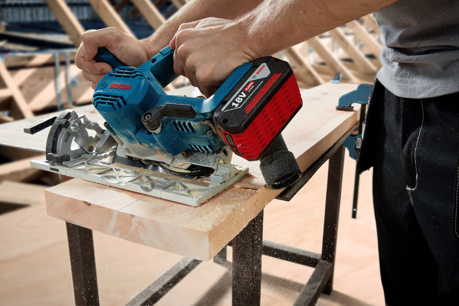 BOSCH aku ručna kružna pila GKS 185-LI 18V bez baterije - Slika 7