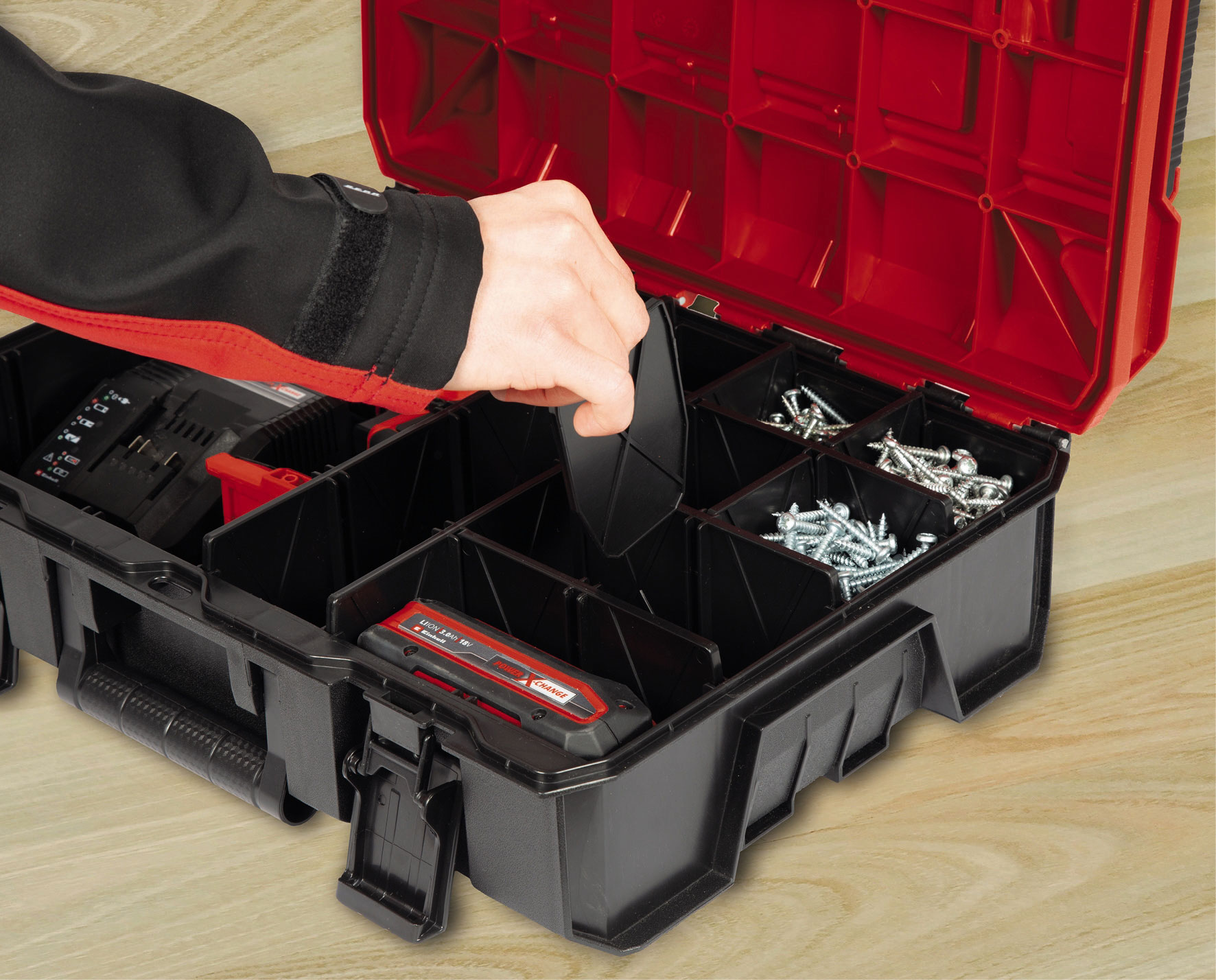 EINHELL set plastičnih pregrada za kovčeg E-Case S-F, 9/1 - Slika 2