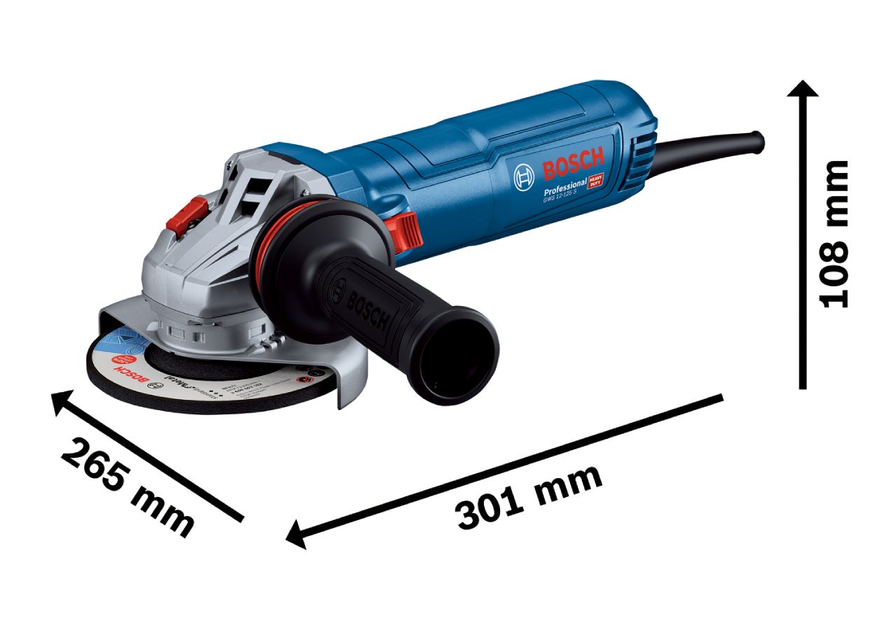 BOSCH kutna brusilica GWS 12-125 S - Slika 7