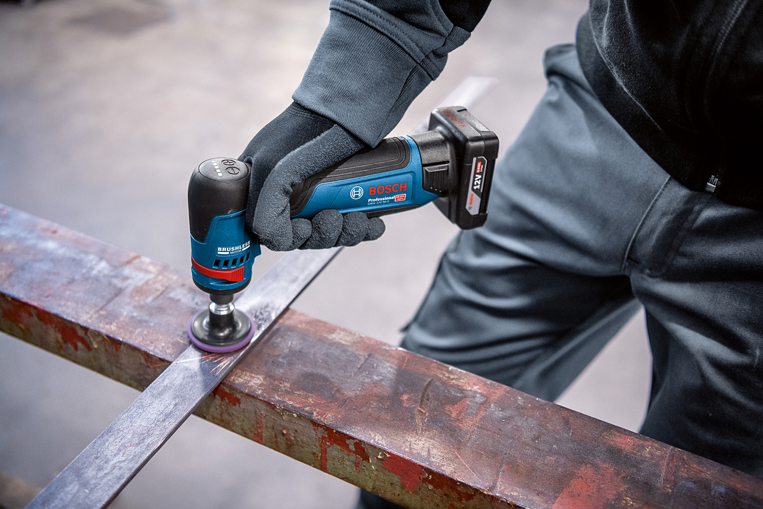 BOSCH aku ravna brusilica GWG 12V-50 S 18V bez baterije - Slika 2