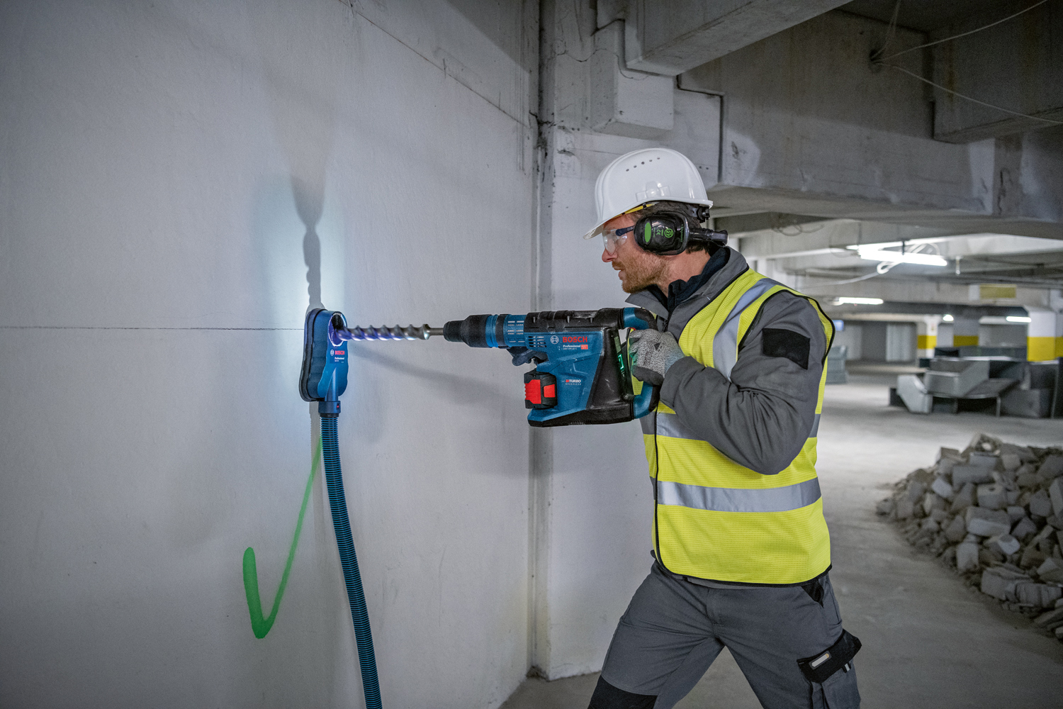 BOSCH aku bušaći čekić GBH 18V-40 C 18V bez baterije XL-Boxx - Slika 5