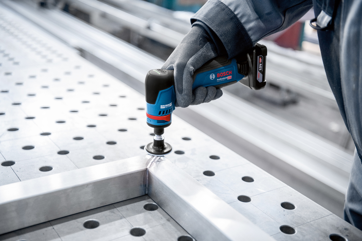 BOSCH aku ravna brusilica GWG 12V-50 S 18V bez baterije L-Boxx - Slika 5