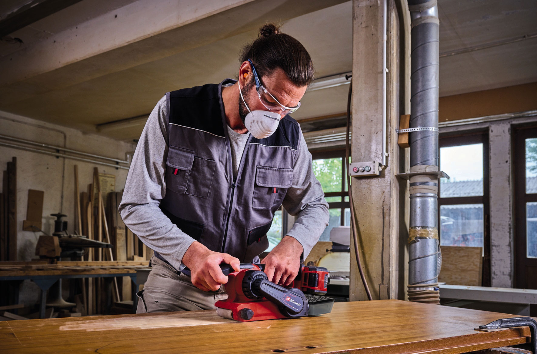 EINHELL PROFESSIONAL aku tračna brusilica TP-BS 18/457 Li PXC 18V bez baterije - Slika 9