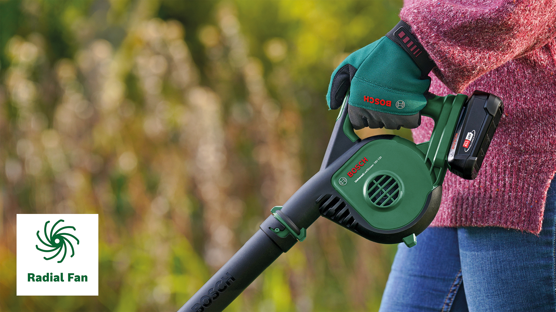 BOSCH aku puhač za lišće UniversalLeafBlower 18V-130 18V bez baterije - Slika 6