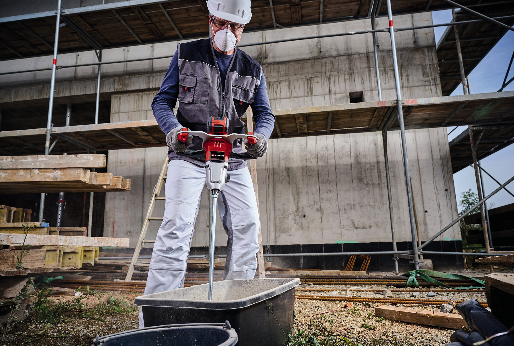 EINHELL PROFESSIONAL aku mješalica za boju i ljepilo TP-MX 18-2 Li BL PXC 18V bez baterije - Slika 7
