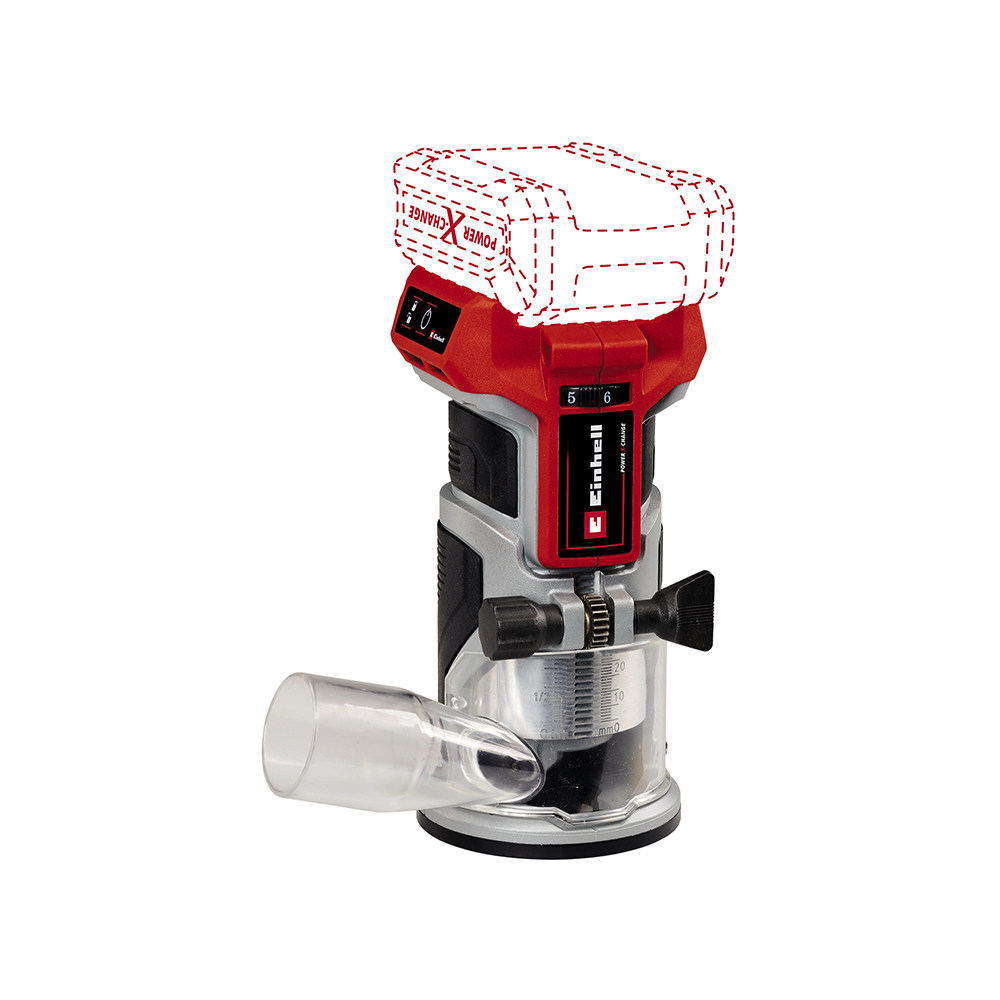EINHELL PROFESSIONAL aku jednoručna glodalica TP-ET 18 Li BL PXC 18V bez baterije