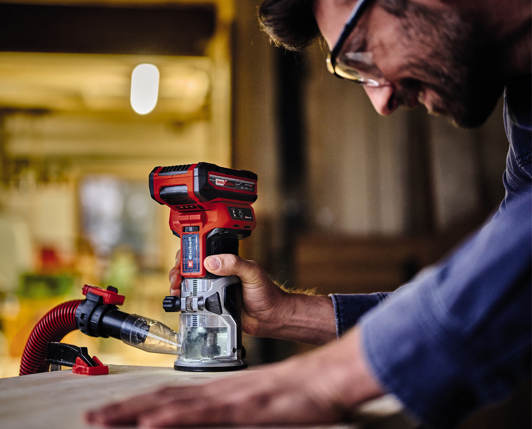 EINHELL PROFESSIONAL aku jednoručna glodalica TP-ET 18 Li BL PXC 18V bez baterije - Slika 7