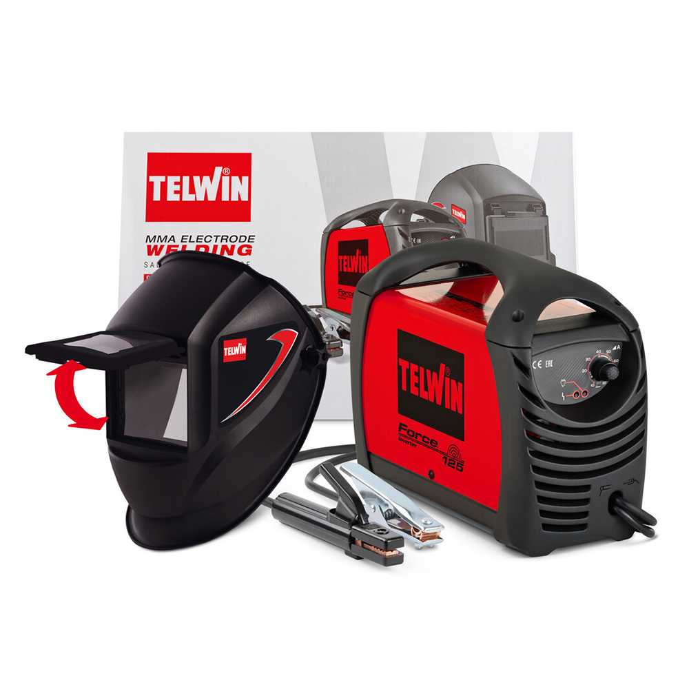 TELWIN aparat za zavarivanje rel inverter FORCE 125 80A + maska TIGER