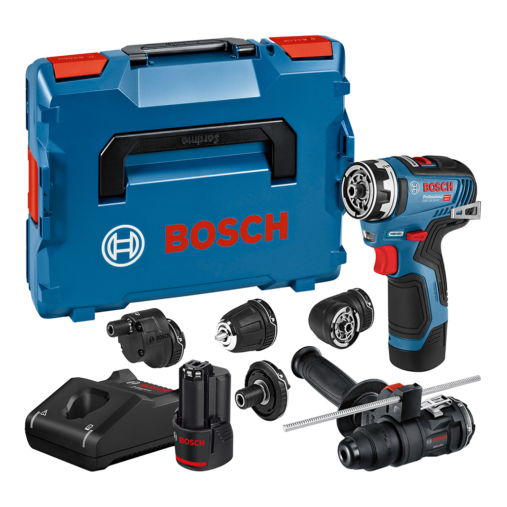 BOSCH aku bušilica-odvijač GSR 12V-35 FC 2xAku 12V 3,0Ah L-Boxx set