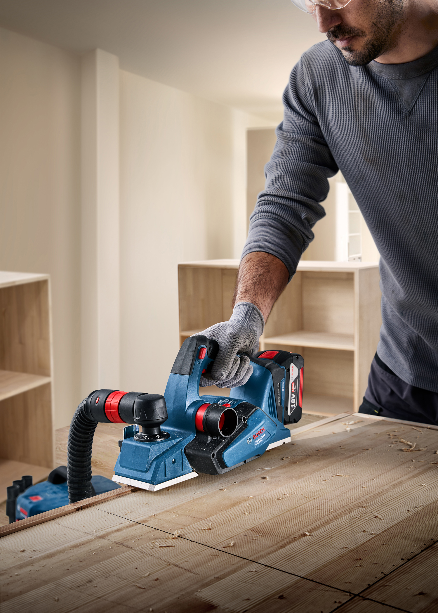 BOSCH aku blanja GHO 185-LI 18V bez baterije - Slika 3