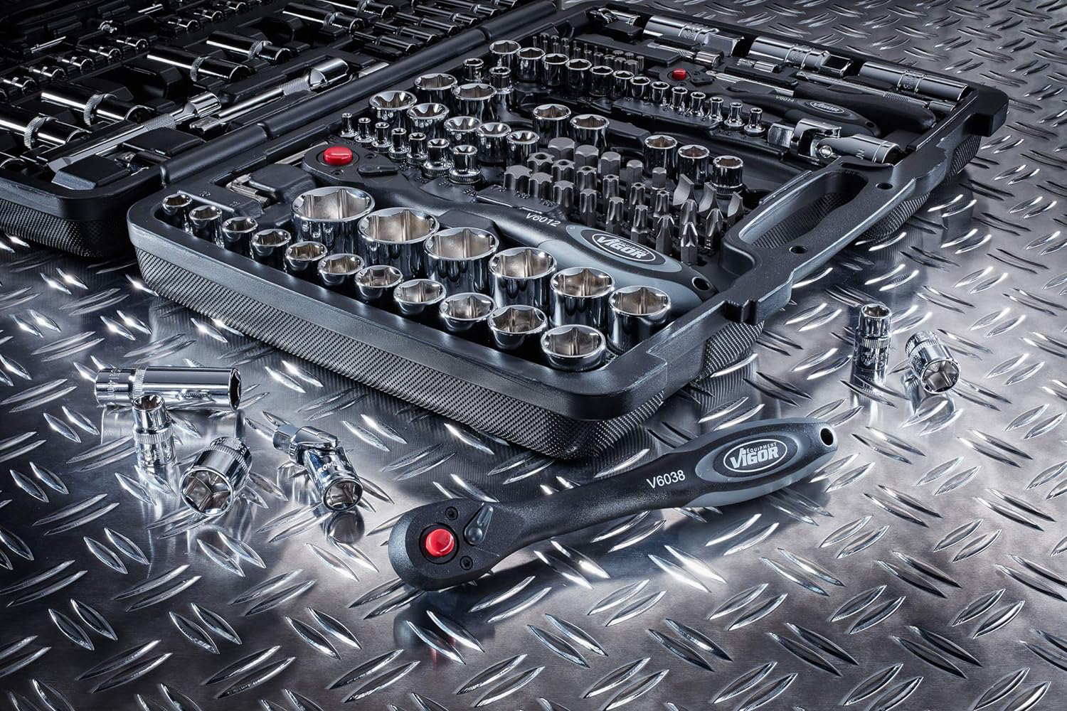 VIGOR set nasadnih ključeva 1/2" 1/4" 3/8" 172 dj. V2461-VOR - Slika 5