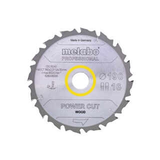 METABO list kružne pile 160x20 mm, 10Z, Power Cut Wood