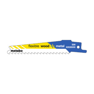 METABO list sabljaste pile BiM 100x0,90x4,0 mm Flexible Wood+Metal, 5 kom