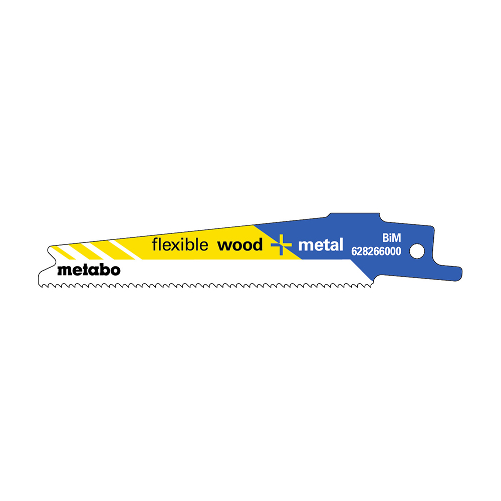 METABO list sabljaste pile BiM 100x0,90x1,41-1,81 mm Flexible Wood+Metal, 5 kom