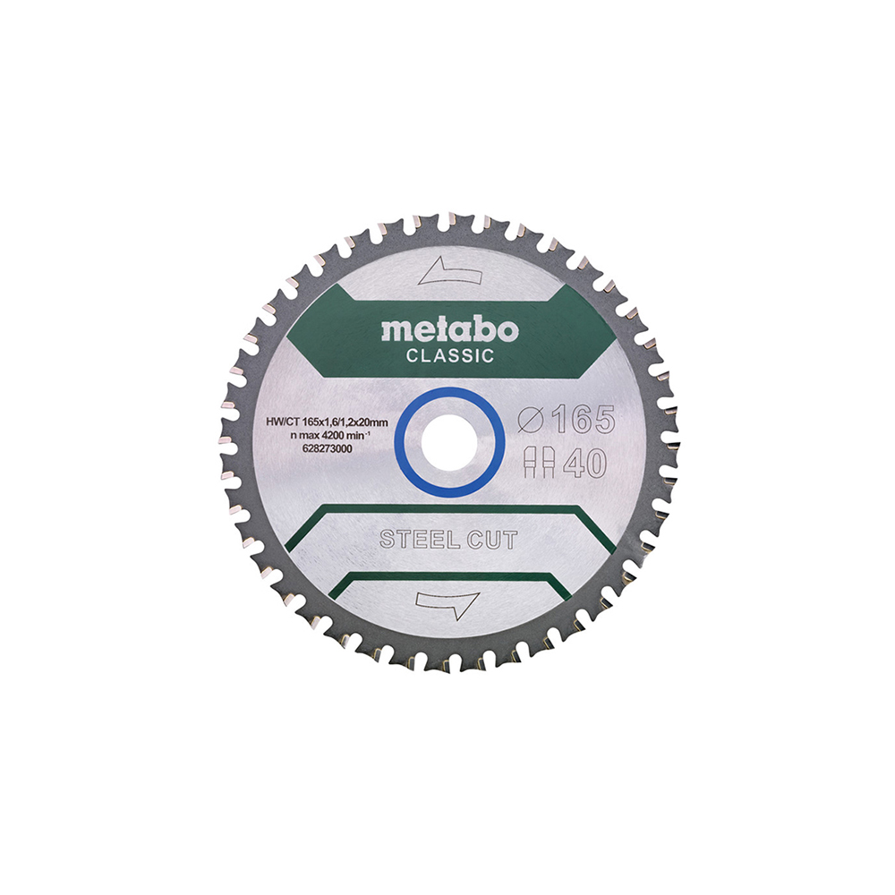 METABO list kružne pile 165x20 mm, 40Z, Steel Cut