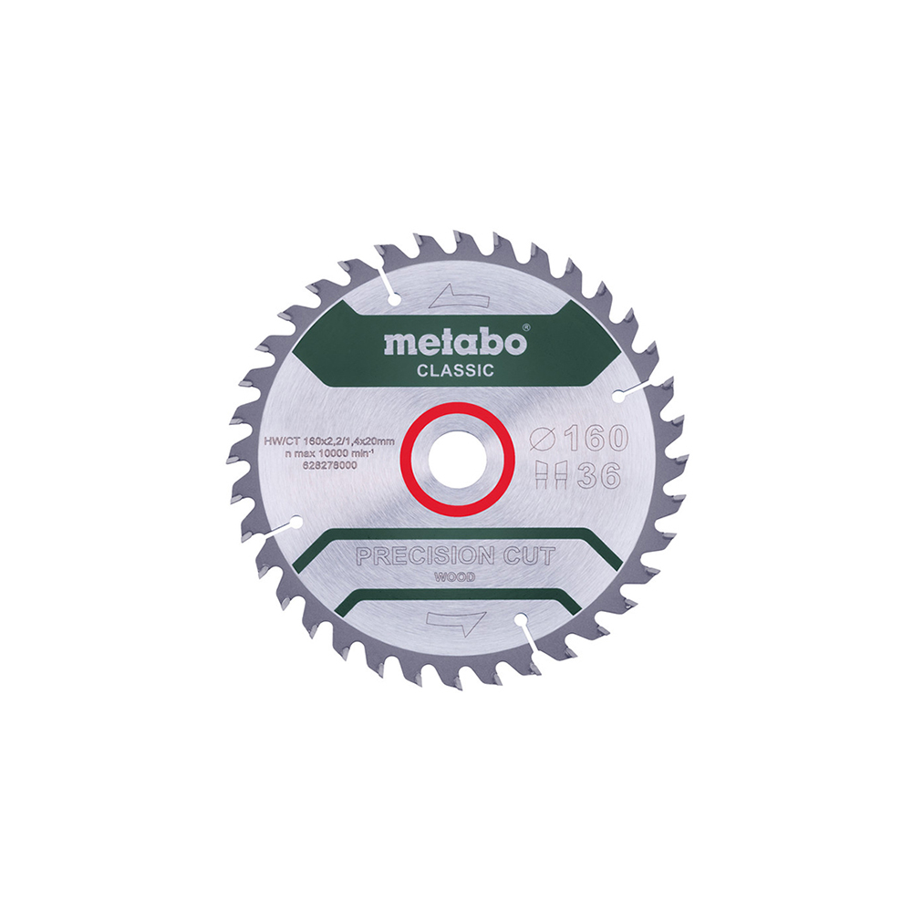 METABO list kružne pile 160x20 mm, 36Z, Precision Cut Wood