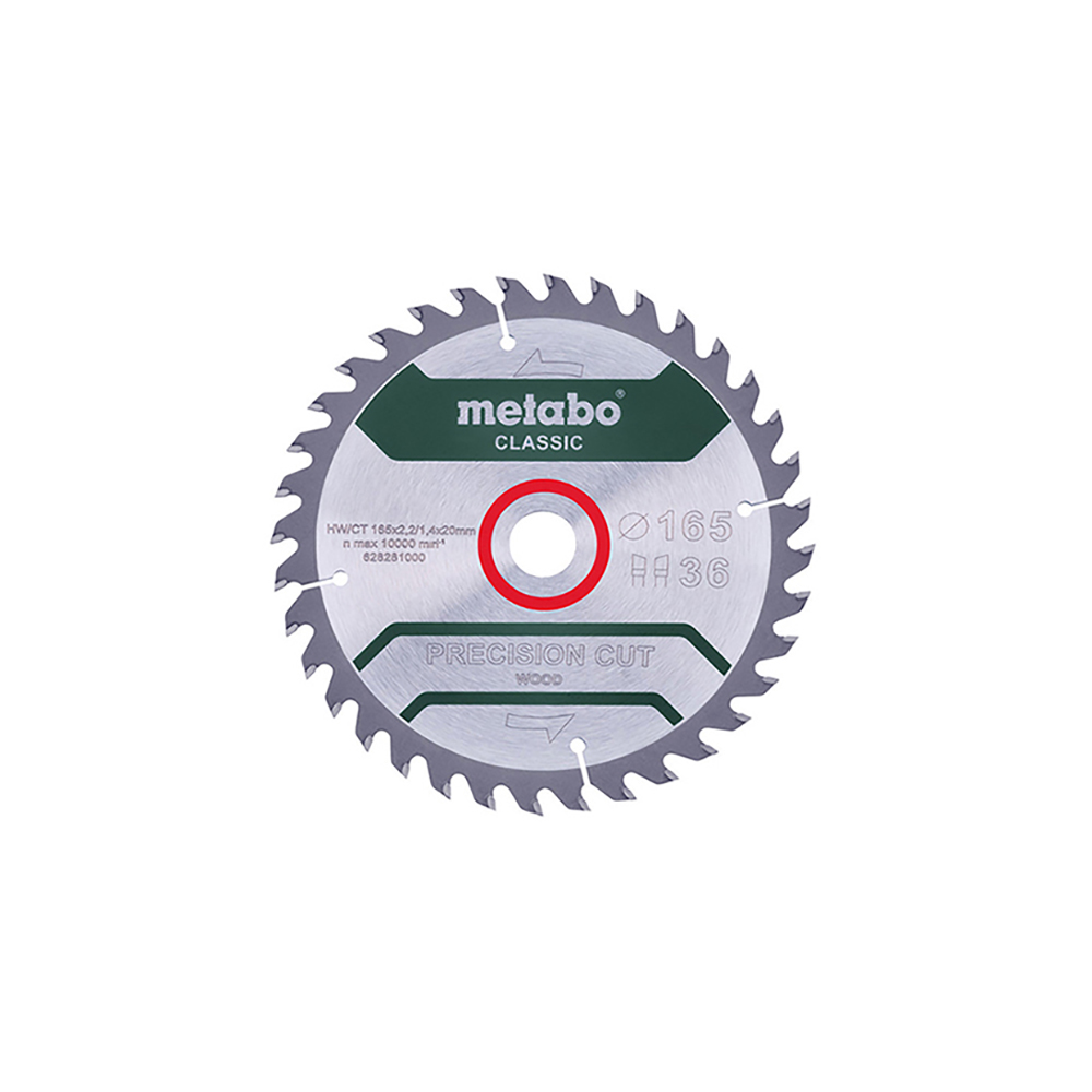 METABO list kružne pile 165x20 mm, 36Z, Precision Cut Wood