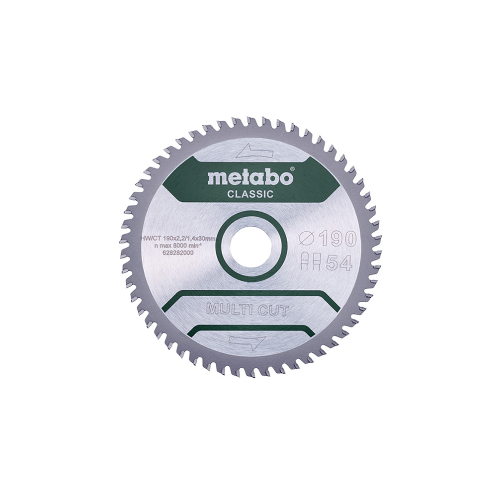METABO list kružne pile 190x30 mm, 54Z, Multi Cut