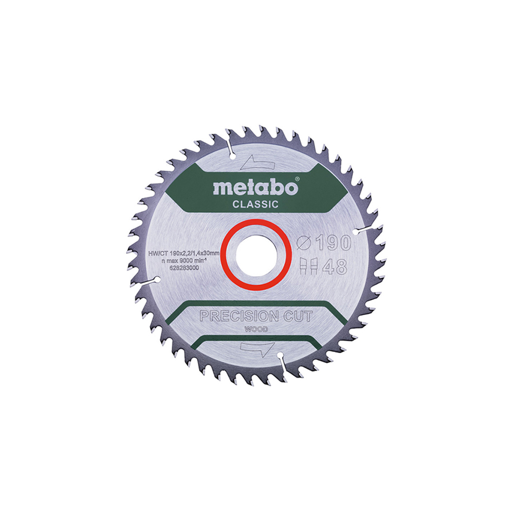 METABO list kružne pile 190x30 mm, 48Z, Precision Cut Wood